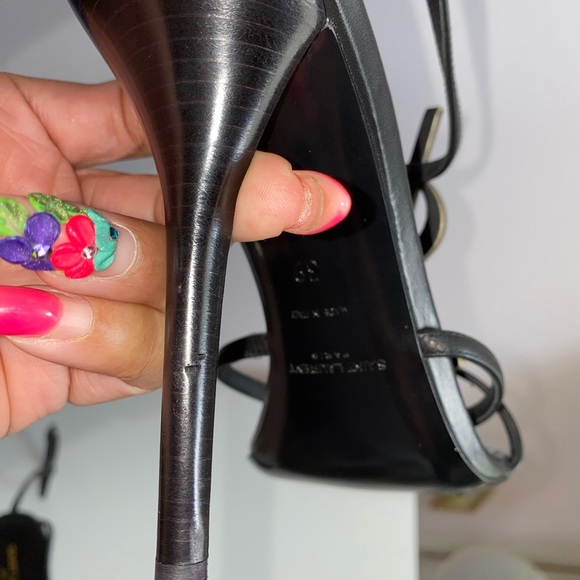 Saint Laurent Cassandra Sandals, size 9 Nero - Picture 11 of 16